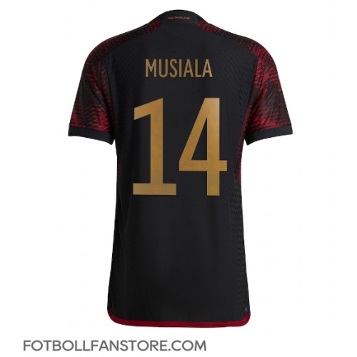 Tyskland Jamal Musiala #14 Borta matchtröja VM 2022 Kortärmad Billigt